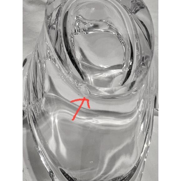 Crystal Bird-Trinket Dish-Candy-Votive Candle Holder-Princess House-VTG-Vanity - Picture 7 of 8